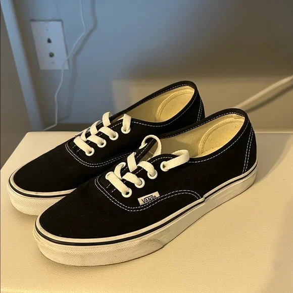 Vans Classic Black and White Sneakers - Picture 2 of 5